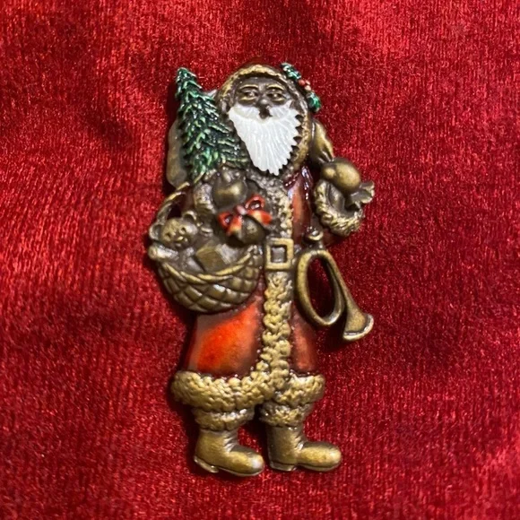 JJ vintage Santa Claus brooch - Picture 2 of 5